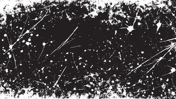 Black Grunge Texture on White Background for Backgrounds and Overlays vector