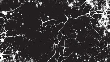 Black Grunge Texture on White Background for Backgrounds and Overlays vector