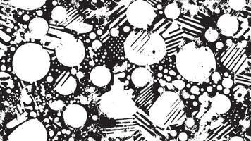 Black Grunge Texture on White Background for Backgrounds and Overlays vector