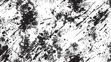 Black Grunge Effect Texture on White Background for Overlays vector