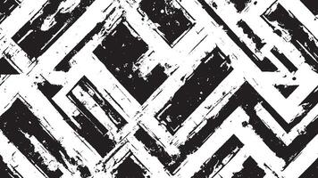 Black Grunge Texture on White Background for Backgrounds and Overlays vector