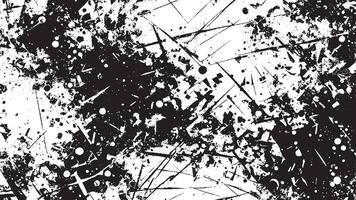 Black Grunge Texture on White Background for Backgrounds and Overlays vector