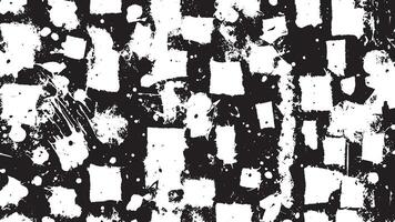 Black Grunge Effect Texture on White Background for Overlays vector
