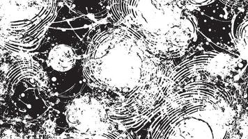 Black Grunge Texture on White Background for Backgrounds and Overlays vector