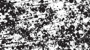 Black Grunge Effect Texture on White Background for Overlays vector