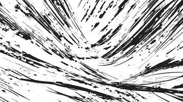Black Grunge Texture on White Background for Backgrounds and Overlays vector