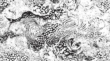 Black Grunge Effect Texture on White Background for Overlays vector