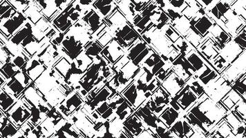 Black Grunge Effect Texture on White Background for Overlays vector