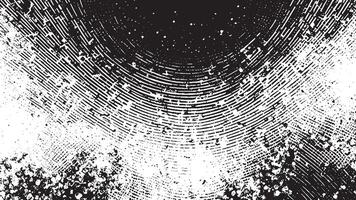 Black Grunge Effect Texture on White Background for Overlays vector