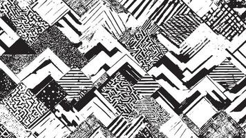 Black Grunge Texture on White Background for Backgrounds and Overlays vector