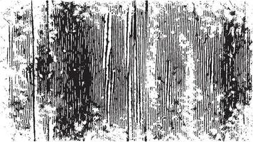 Black Grunge Effect Texture on White Background for Overlays vector