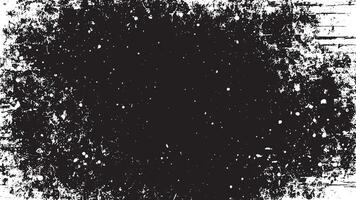 Black Grunge Texture on White Background for Backgrounds and Overlays vector