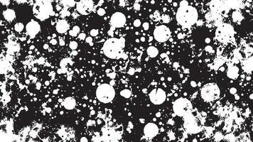 Black Grunge Effect Texture on White Background for Overlays vector