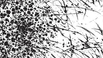 Black Grunge Texture on White Background for Backgrounds and Overlays vector
