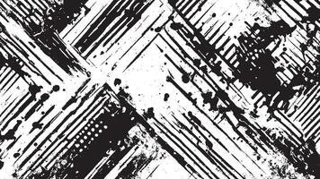 Black Grunge Effect Texture on White Background for Overlays vector