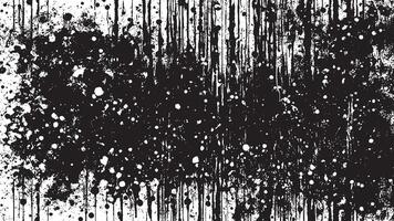 Black Grunge Effect Texture on White Background for Overlays vector