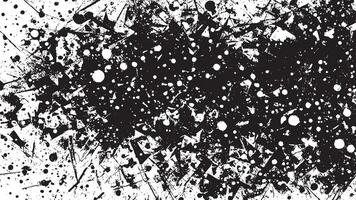 Black Monochrome Grunge Style Art Overlay Texture for Background vector