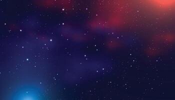 Sky Starry Universe Background,DarkBlue Sky Galaxy Space,Cloud with Nebula and Stars in Winter Night,Nature Stardust field in deep universe, Milky way galaxy vector