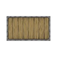 rectangular wooden board with an iron frame. vector