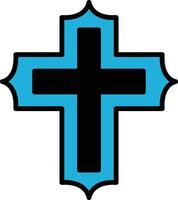 cross in line icon style vector