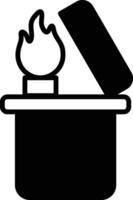 lighter in line icon style vector