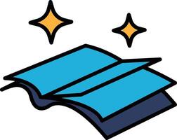 magic book in line icon style vector