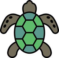 turtle in line icon style vector