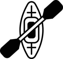 Kayak icon in line style. vector