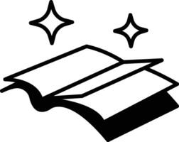 magic book in line icon style vector