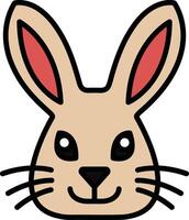 rabbit in line icon style vector