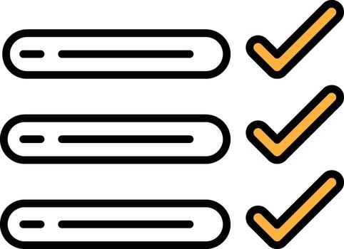 A series of check marks are arranged in a row vector