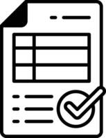 check mark is on a piece of paper with a check box vector