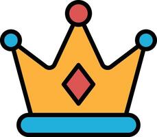 A crown with a diamond in the middle vector