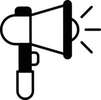 A microphone with a big speaker on it vector