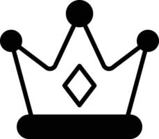 A crown with a diamond in the middle vector