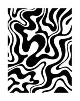 Abstract Black and white wallpaper with wavy and swirled elements vector