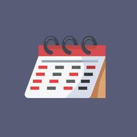 calendar tool in isolated design. vector