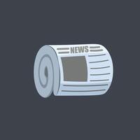 news paper in isolated design. vector