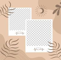 frame photo aesthetic vector