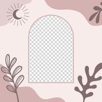 frame photo aesthetic vector