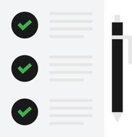 Checklist Document Clipboard vector