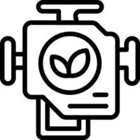 Eco Engine Icon. Engine Efficiency Icon vector