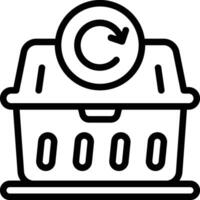 Trash Bin Icon. Trash Container Icon vector
