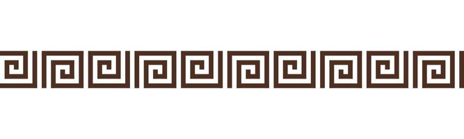 Greek key seamless border pattern collection. Decorative ancient meander, Greece ornament with repeated geometric motifs vector