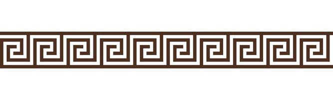 Greek key seamless border pattern collection. Decorative ancient meander, Greece ornament with repeated geometric motifs vector