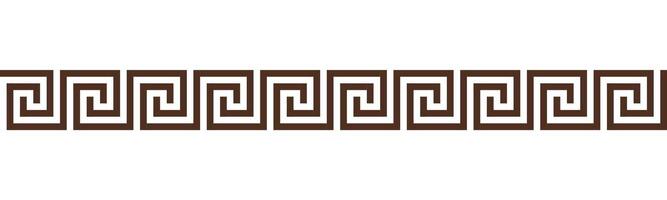 Greek key seamless border pattern collection. Decorative ancient meander, Greece ornament with repeated geometric motifs vector