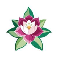 Beautiful Flower Minimalist Floral Illustration vector
