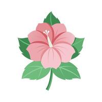 Beautiful Flower Minimalist Floral Illustration vector