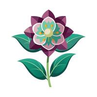 Beautiful Flower Minimalist Floral Illustration vector