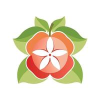 Beautiful Flower Minimalist Floral Illustration vector